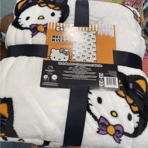 Hello kitty black cat twin throw blanket